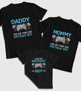 Daddy, Mommy, Birthday Boy Unisex Half Sleeve T-Shirts (Pack of 3)